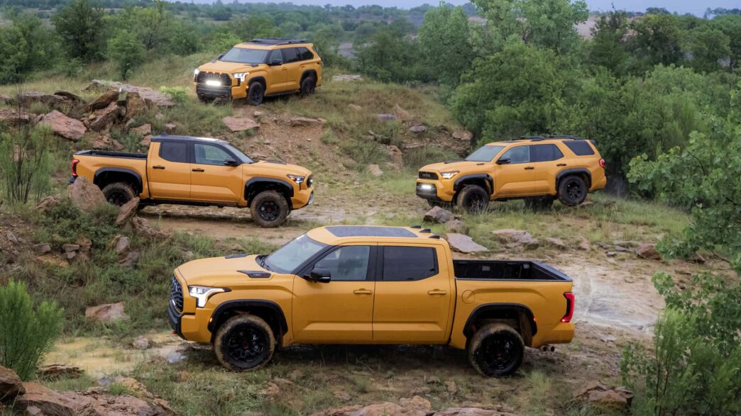 Toyota Tundra TRD Pro и Sequoia TRD Pro 2027 в новом цвете Honeycomb